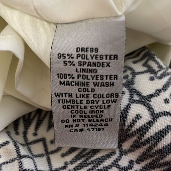 Eliza J Geometric Print 3/4 Sleeve Shift Dress Size 4 - Picture 14 of 14